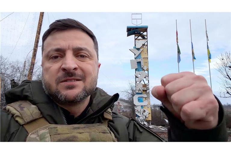 Präsident Selenskyj fordert einen würdigen Frieden für die Ukraine. (Archivbild)