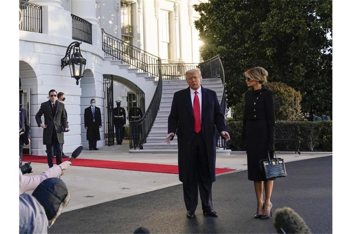 Präsident Trump wird als erster Präsident seit Andrew Johnson im Jahr 1869 der Amtseinführung seines Nachfolgers vor dem Kapitol in Washington fernbleiben. Foto: Alex Brandon/AP/dpa