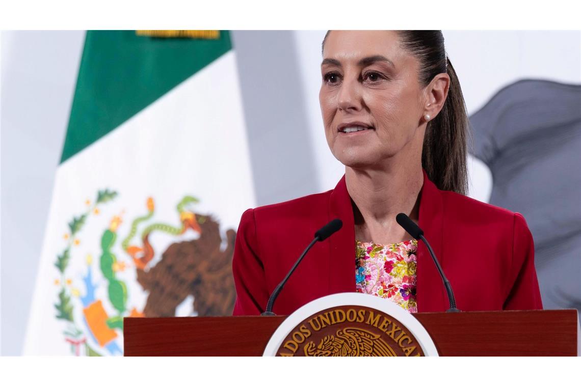 Präsidentin Sheinbaum garantiert die Sicherheit der Fußballfans bei der WM. (Archivbild)