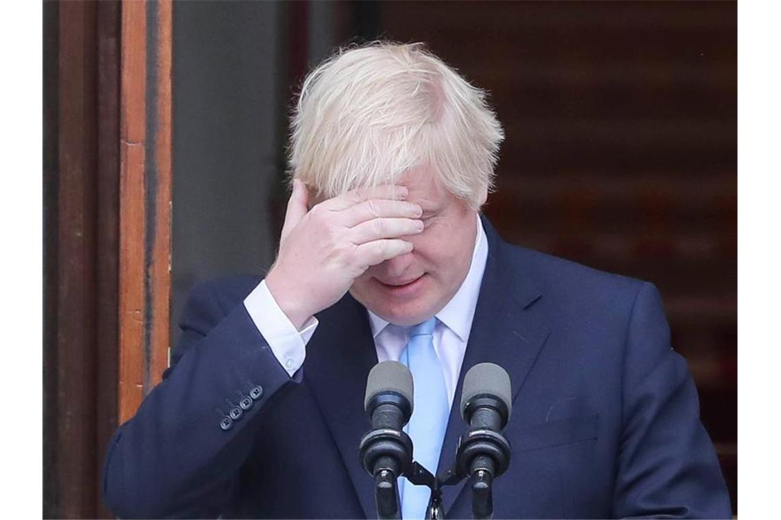 Premier Boris Johnson Anfang der Woche bei einem Auftritt in Dublin. Foto: Niall Carson/PA Wire