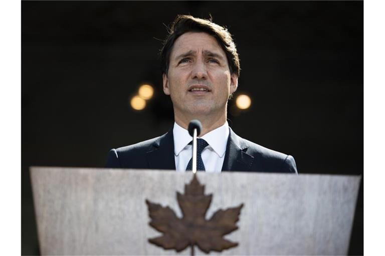 Premierminister Justin Trudeau geriet bei der letzten Fernsehdebatte der Spitzenkandidaten unter Druck. Foto: Justin Tang/The Canadian Press/AP/dpa