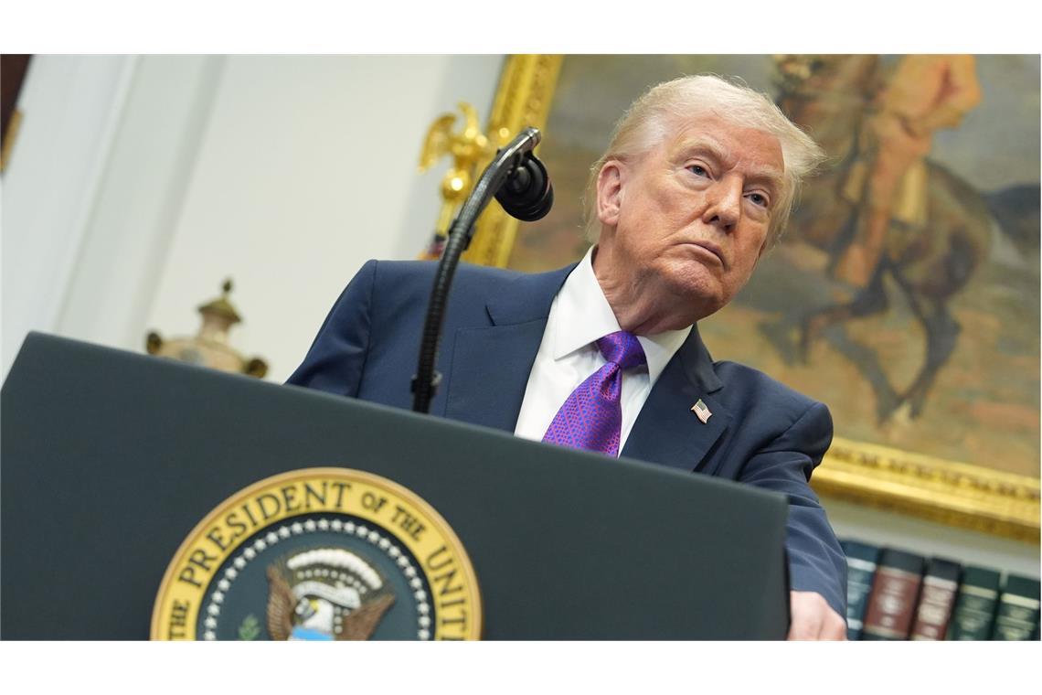 Pressekonferenz im Weißen Haus: US-Präsident Donald Trump verkündet die neuen Klimaschutzregeln