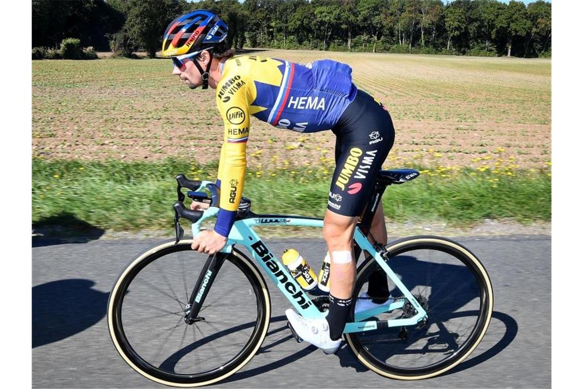 Primoz Roglic hat das Rennen Lüttich-Bastogne-Lüttich gewonnen. Foto: David Stockman/BELGA/dpa