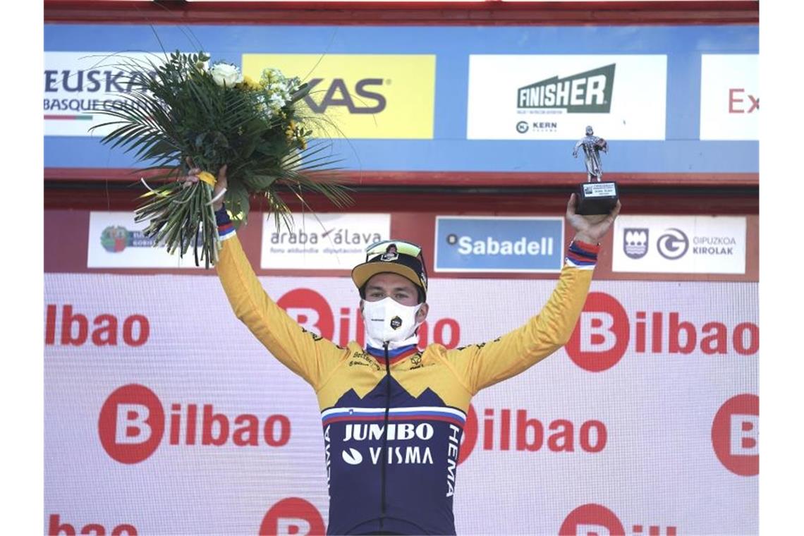 Tour-Zweiter Roglic gewinnt Auftakt der Baskenland-Rundfahrt Primoz Roglic hat das Zeitfahren zum Auftakt der Baskenland-Rundfahrt gewonnen. Foto: H.Bilbao/EUROPA PRESS/dpa