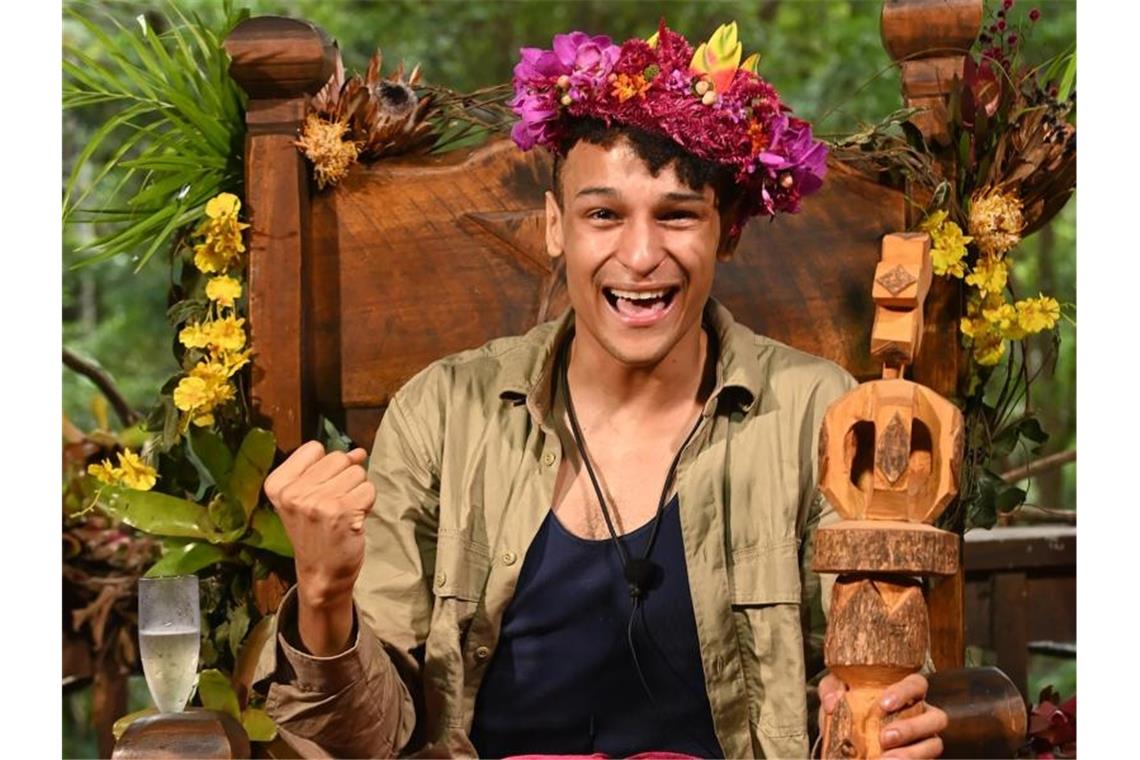 Prince Damien ist RTL-Dschungelkönig Prince Damien verlässt das Dschungelcamp als König - und spendet für Australien. Foto: Stefan Menne/TVNOW/RTL/dpa