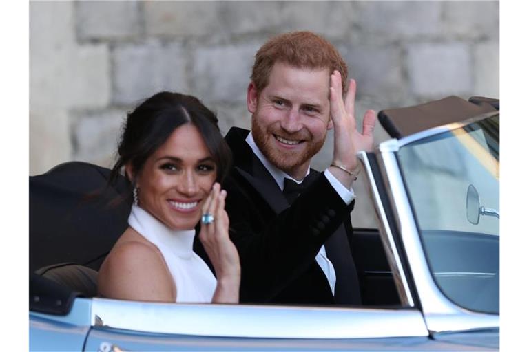 Prinz Harry und Herzogin Meghan sagen dem Rest der Windsors „Goodbye“. Foto: Steve Parsons/PA Wire/dpa