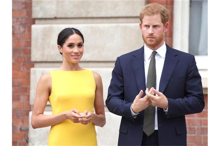 Prinz Harry und seine Frau Meghan 2018 in London. Foto: Yui Mok/PA Wire/dpa