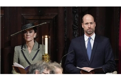 Prinz William und Prinzessin Kate von Wales während der Inthronisierungszeremonie von Dame Sarah Mullally als 106. Erzbischöfin von Canterbury.