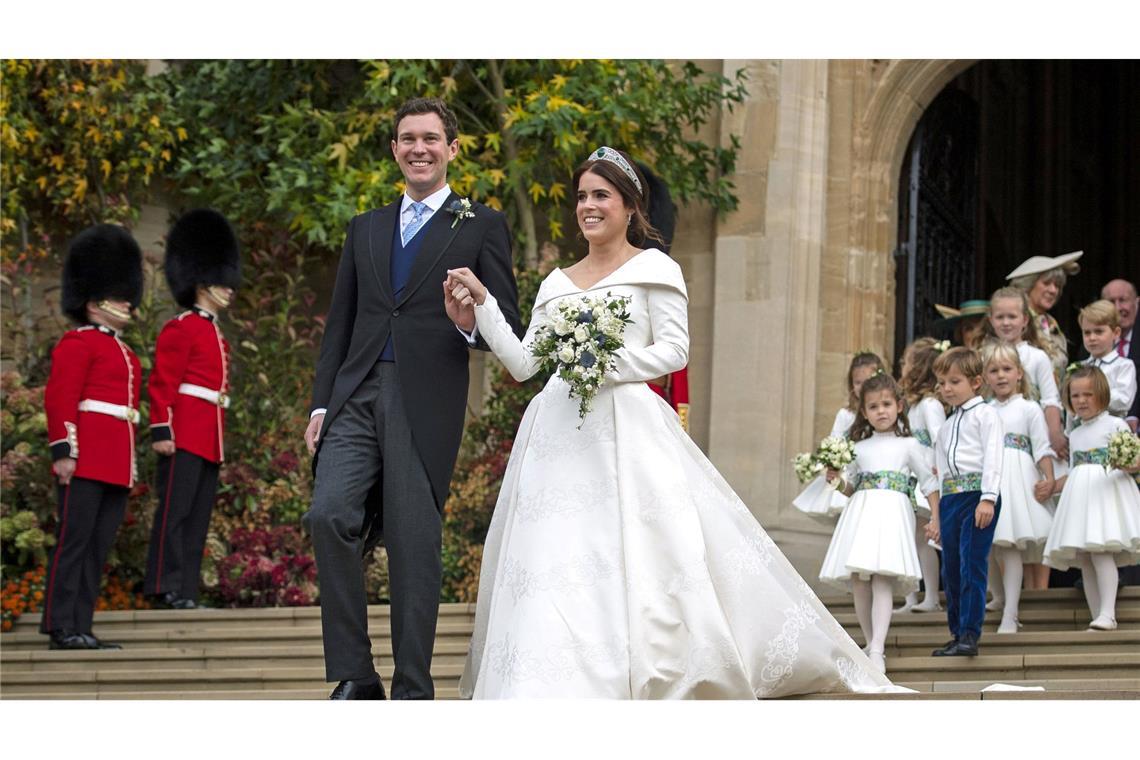 Prinzessin Eugenie bei ihrer Hochzeit. (Archivbild)