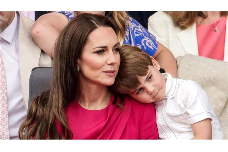 Prinzessin Kate mit ihrem Jüngsten Prinz Louis im Jahr 2022.