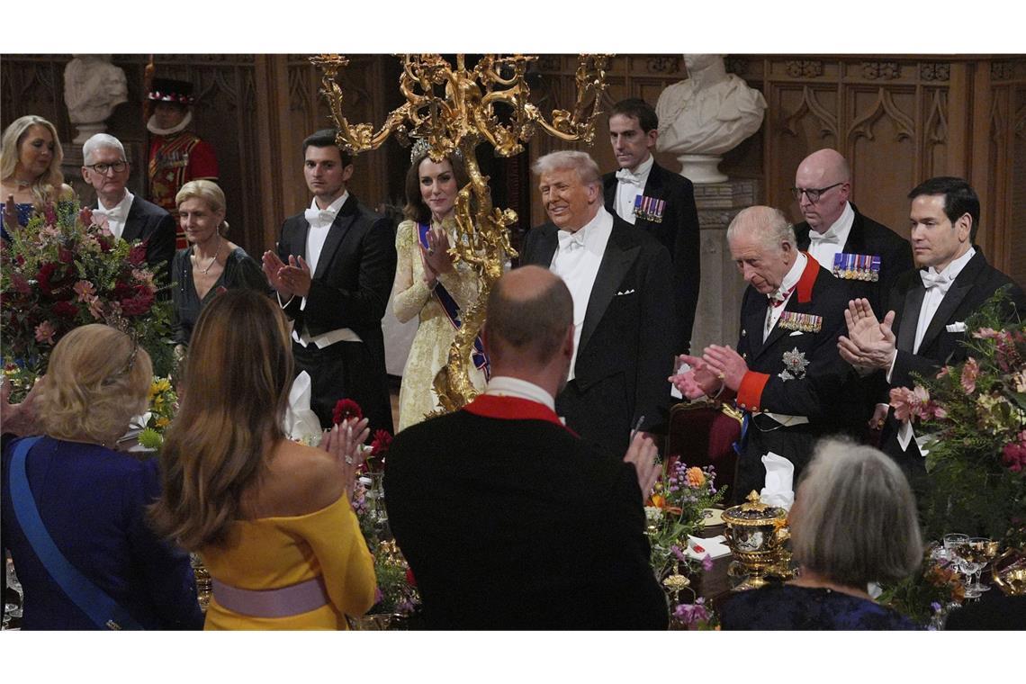 Prinzessin Kate wurde zur Rechten von Donald Trump platziert.