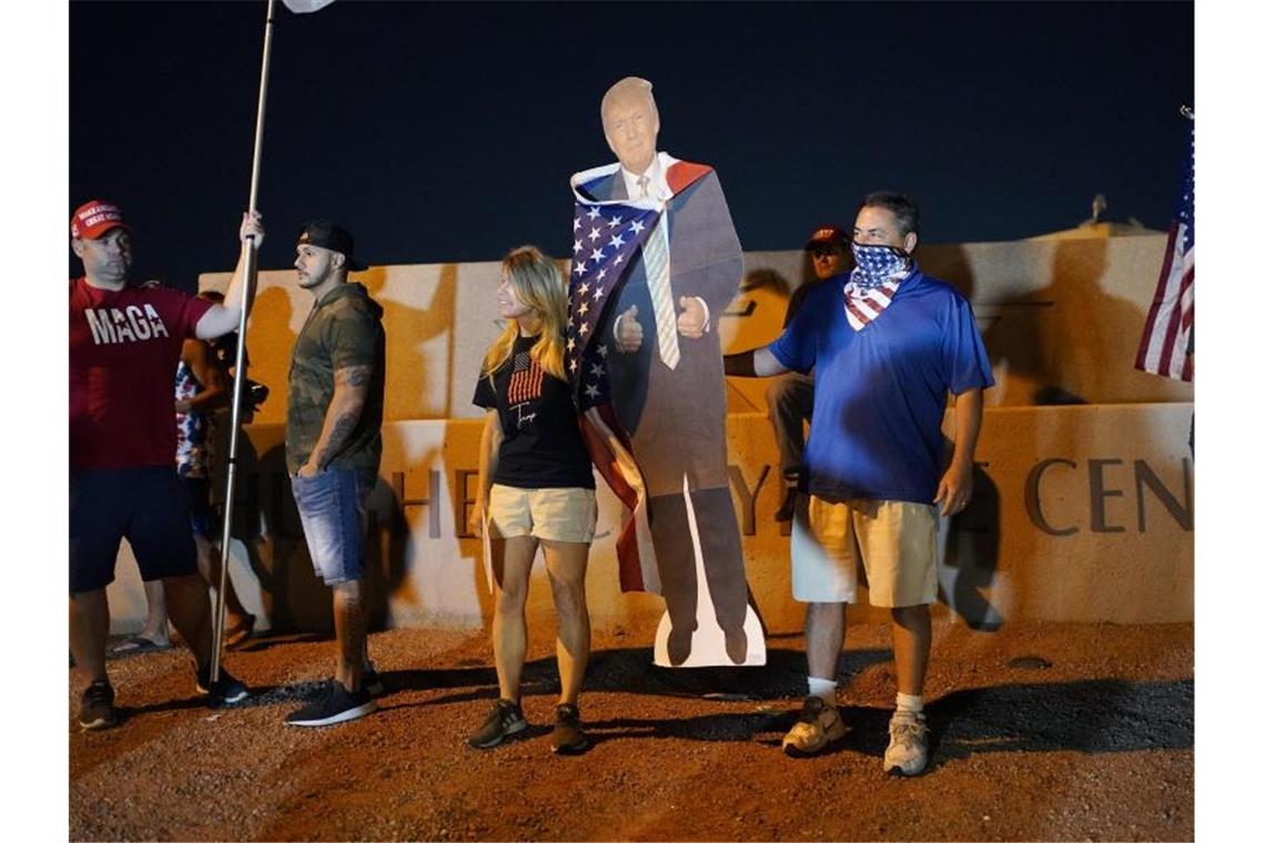 Pro-Trump-Protest in Las Vegas im noch immer nicht ausgezählten Bundesstaat Nevada. Foto: John Locher/AP/dpa