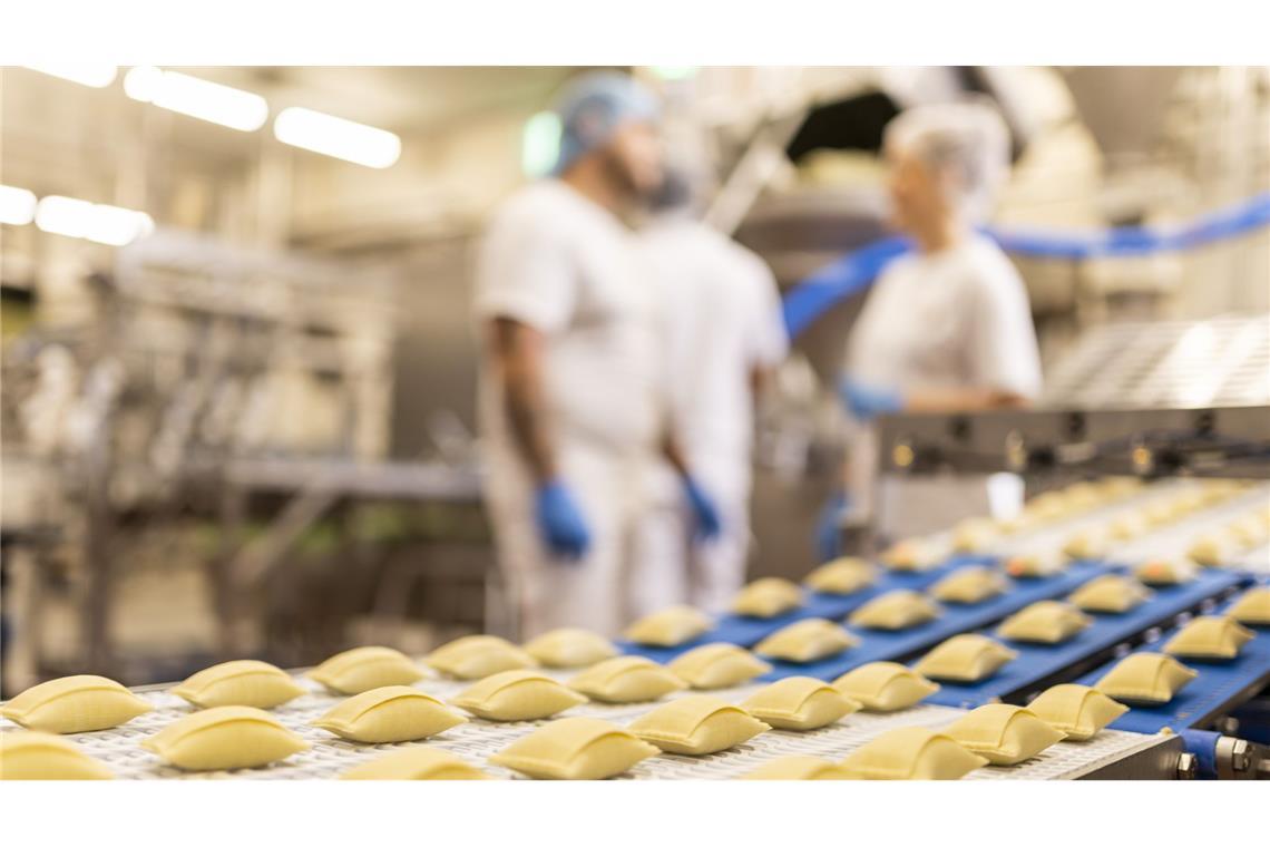 Produktion bei Bürger: Maultaschen am laufenden Band