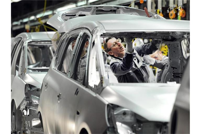 Produktion des Opel Zafira im mittlerweile geschlossenen Bochumer Opel-Werk. Foto: Caroline Seidel/Archiv/dpa