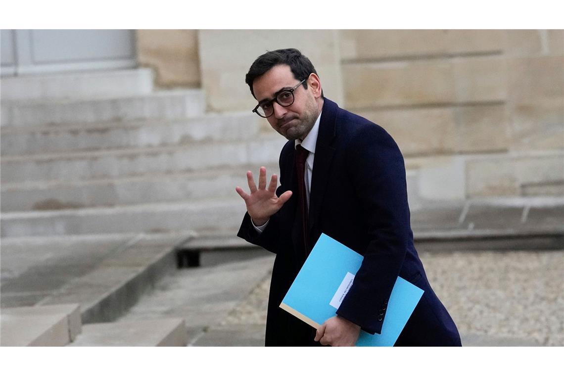 Profitiert vom Streit seines Landsmannes Breton mit Ursula von der Leyen: Stéphane Séjourné. (Archivbild)
