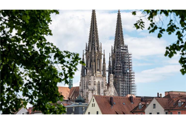 Projektion am Regensburger Dom (Archivbild)