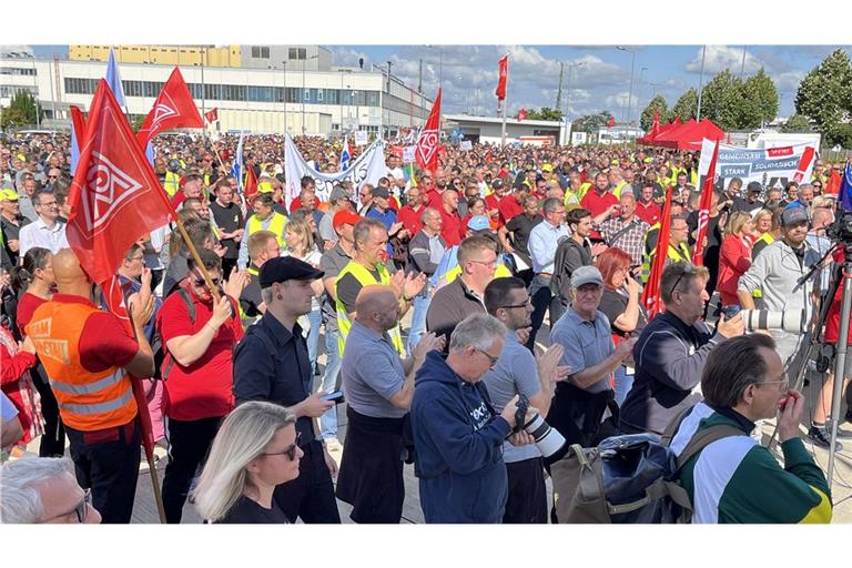 Protest in Friedrichshafen