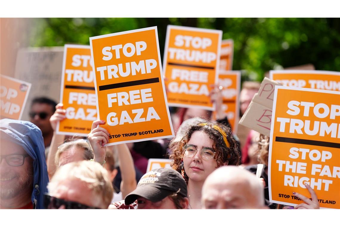 Protestiert wurde vor allem in Aberdeen und Edinburgh