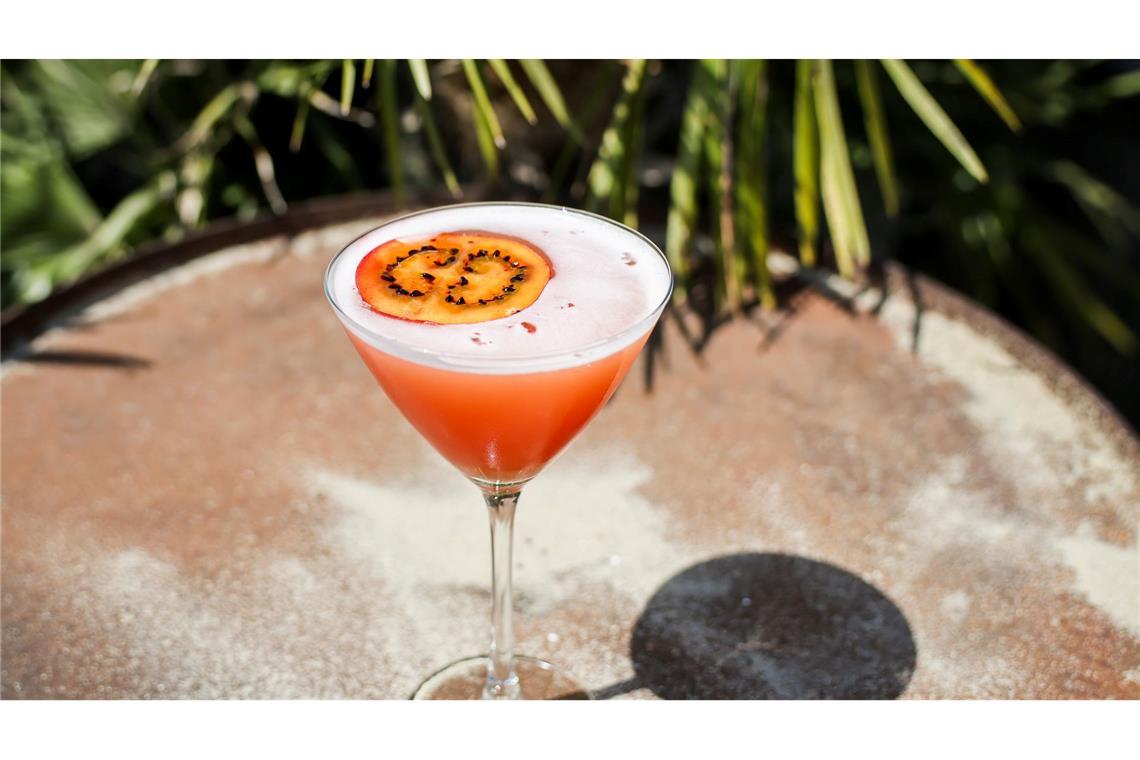 Sind das die Sommertrends? Sunscreen-Lust und Pornstar-Drink Provokanter Namen, schickes Aussehen: Trend-Drink Pornstar Martini.