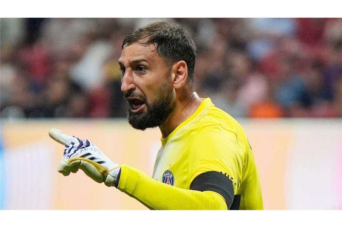 PSG-Coach: Kontaktaufnahme zwischen Donnarumma und Musiala PSG-Torwart Gianluigi Donnarumma beim Spiel gegen den FC Bayern in Atlanta.