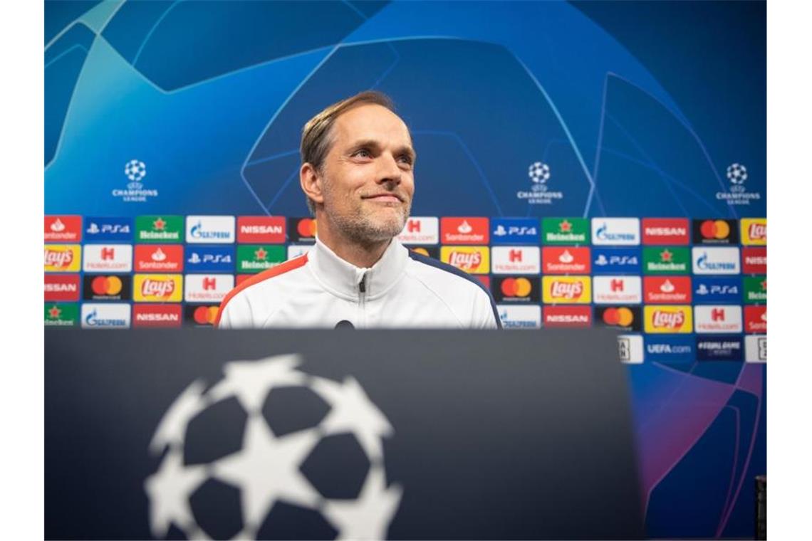 PSG-Trainer Thomas Tuchel trifft mit seinem Team in der Champions League auf Atalanta Bergamo. Foto: Bernd Thissen/dpa