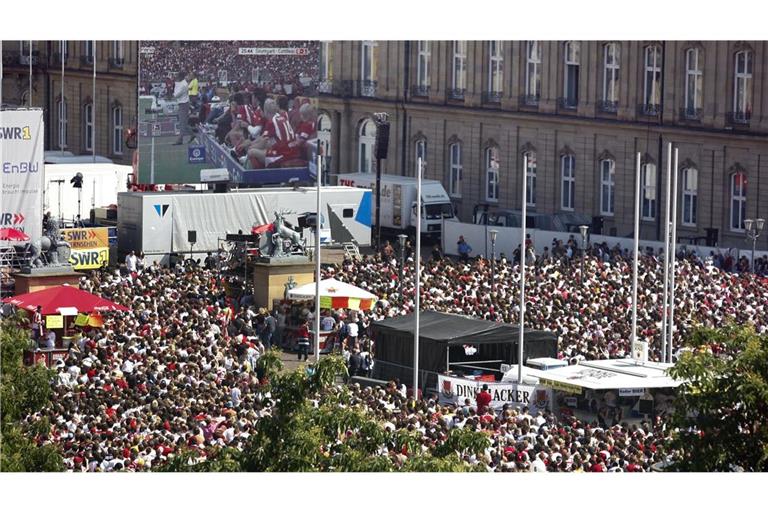 Public Viewing im Mai 2007, als der VfB Deutscher Meister wurde.