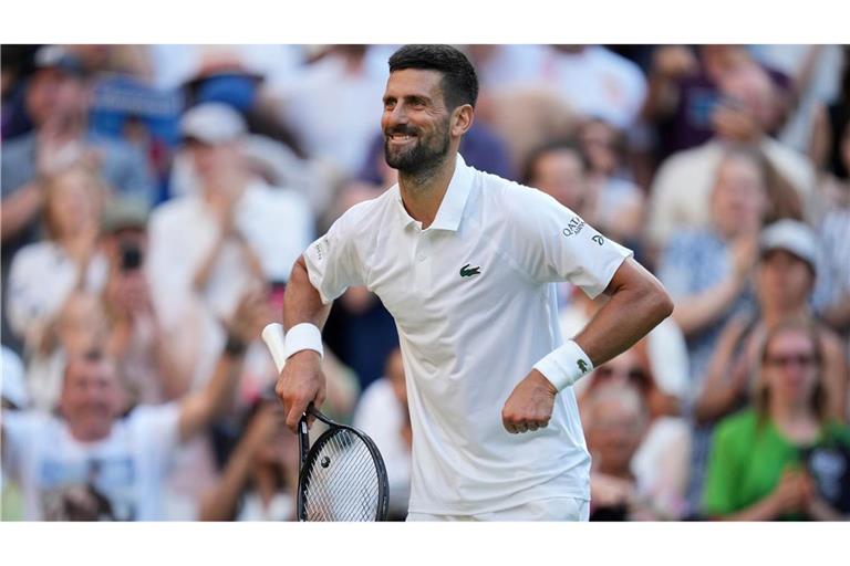 "Pump it up": Novak Djokovic mit seinem neuen Jubel.