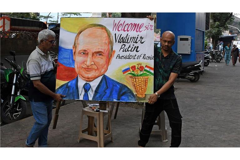 Putin besucht derzeit das langjährige Partnerland Indien.