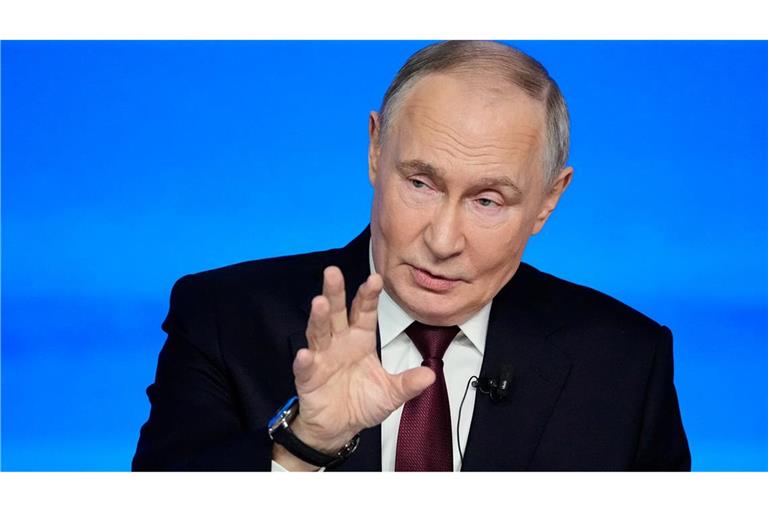 Putin bleibt bei seinen Bedingungen für ein Kriegsende in der Ukraine.