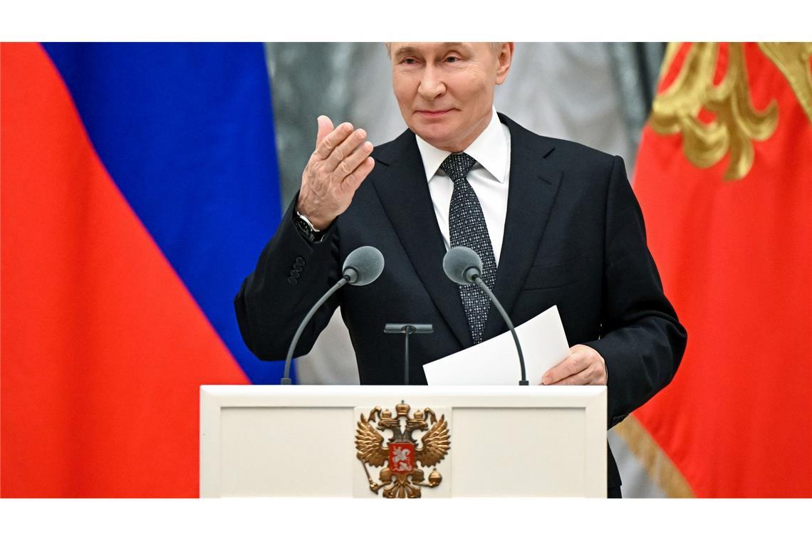 Putin bleibt bei seinen Kriegszielen unbeirrt. (Archivbild)