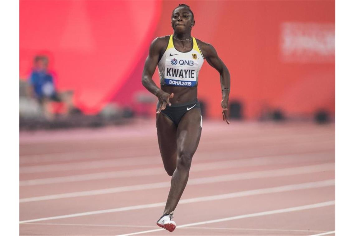 Qualifizierte sich mit persönlicher Bestzeit für das Halbfinale über 200 Meter: Lisa Marie Kwayie. Foto: Oliver Weiken