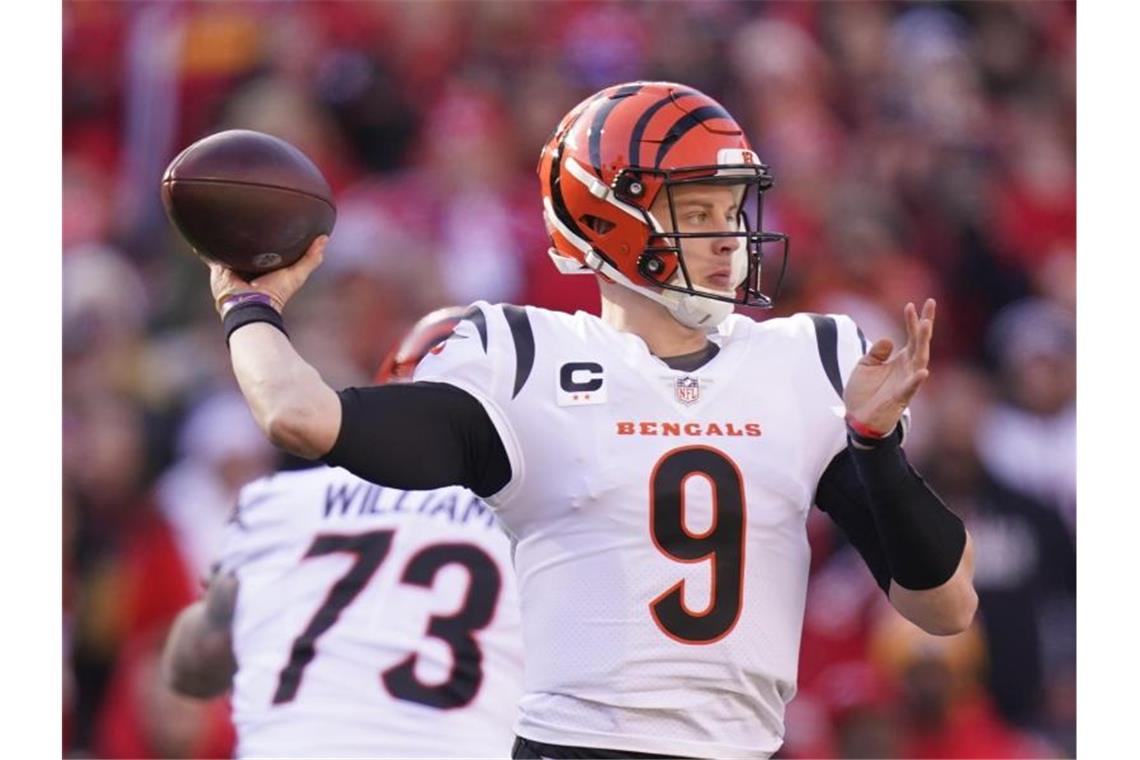 Super Bowl: Burrow und Stafford vor Quarterback-Duell Quarterback Joe Burrow steht mit den Cincinnati Bengals im Super Bowl. Foto: Eric Gay/AP/dpa