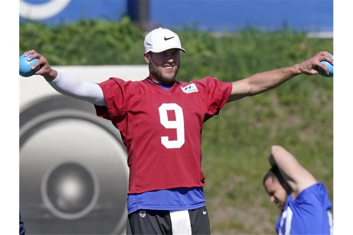 Bereit für die größte Party: LA heiß auf den Super Bowl Quarterback Matthew Stafford will die Los Angeles Rams zum Sieg führen. Foto: Mark J. Terrill/AP/dpa