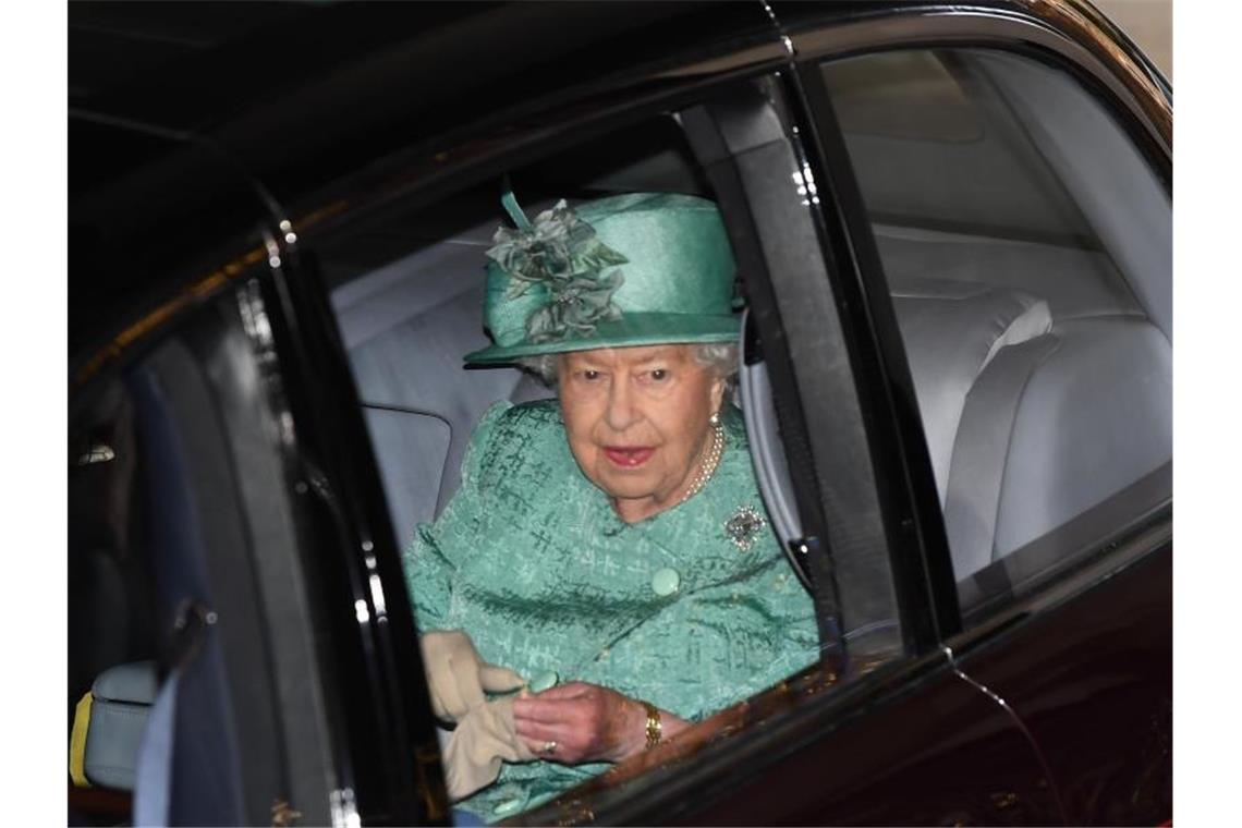 Queen Elizabeth II. verliest das Regierungsprogram. Foto: Victoria Jones/PA Wire/dpa