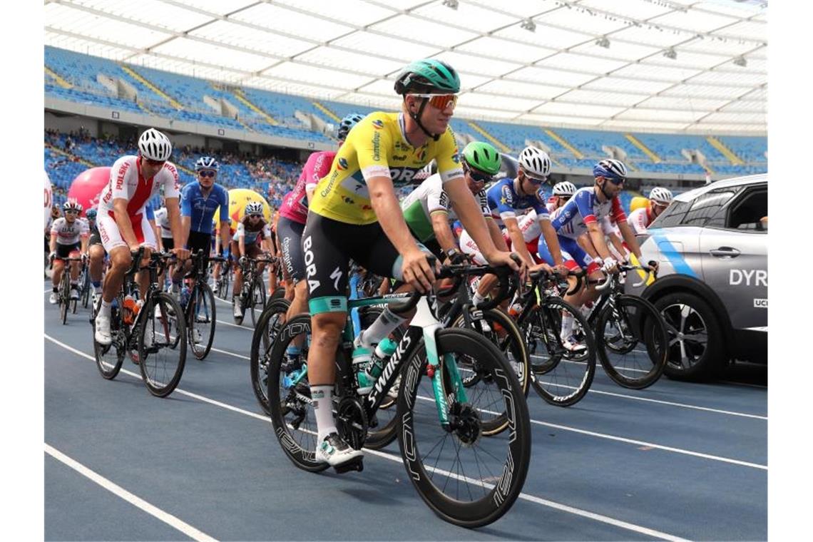 Rad-Sprinter Pascal Ackermann verlor bei der Polen-Rundfahrt das Trikot des Führenden. Foto: Andrzej Grygiel/PAP