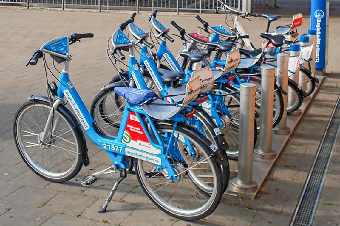 Räder wie diese stehen im Stadtgebiet künftig zur Ausleihe zur Verfügung. Foto: Regiorad Stuttgart