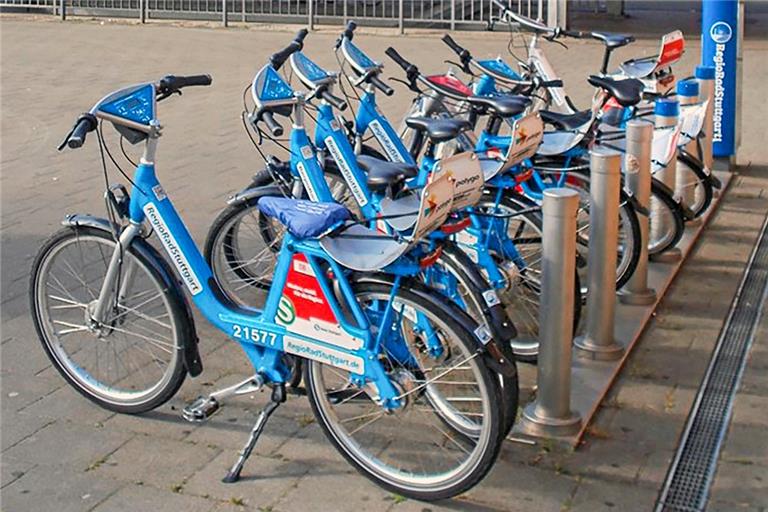 Räder wie diese stehen im Stadtgebiet künftig zur Ausleihe zur Verfügung. Foto: Regiorad Stuttgart