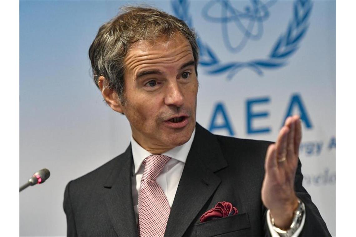 Rafael Grossi, Generaldirektor der Internationalen Atomenergiebehörde (IAEA), spricht bei einer Pressekonferenz. Foto: Dean Calma/IAEA Imagebank/dpa/Archiv