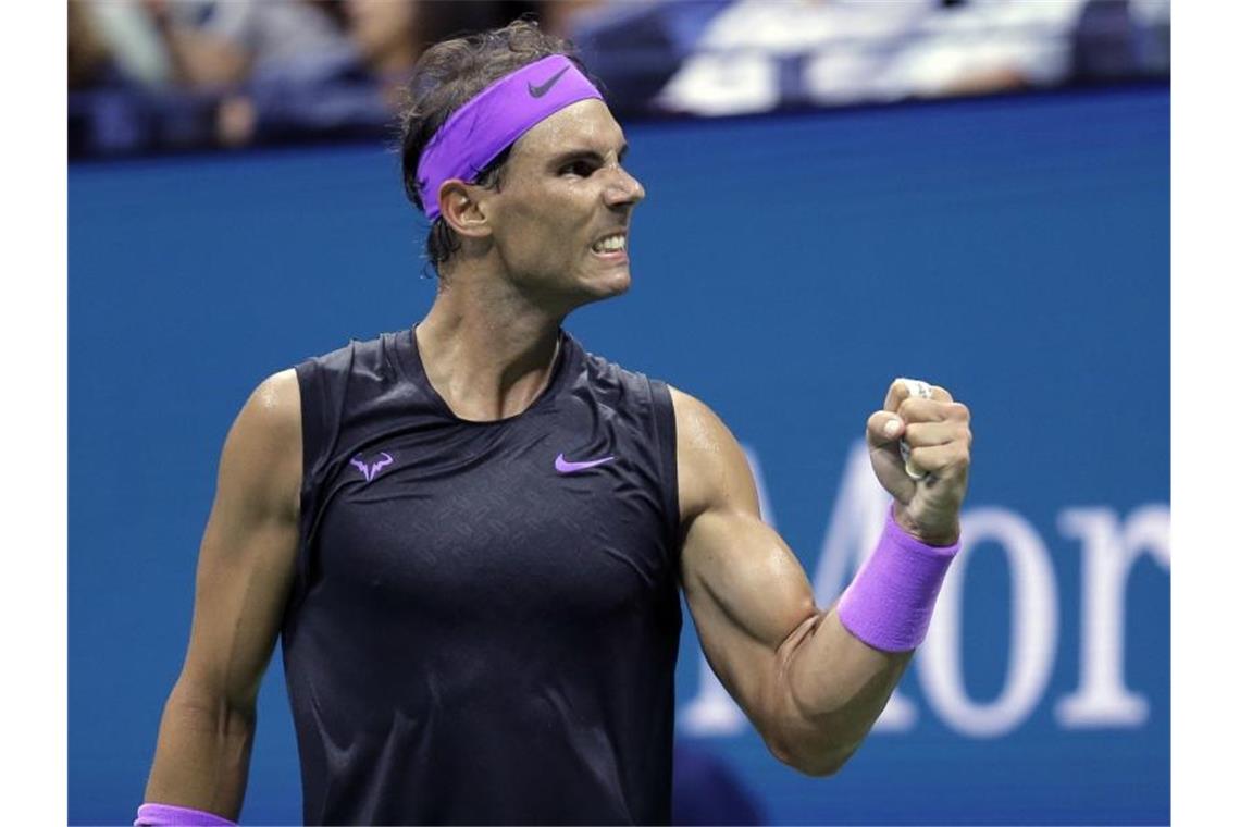 Rafael Nadal besiegte im Viertelfinale Diego Schwartzman. Foto: Seth Wenig/AP