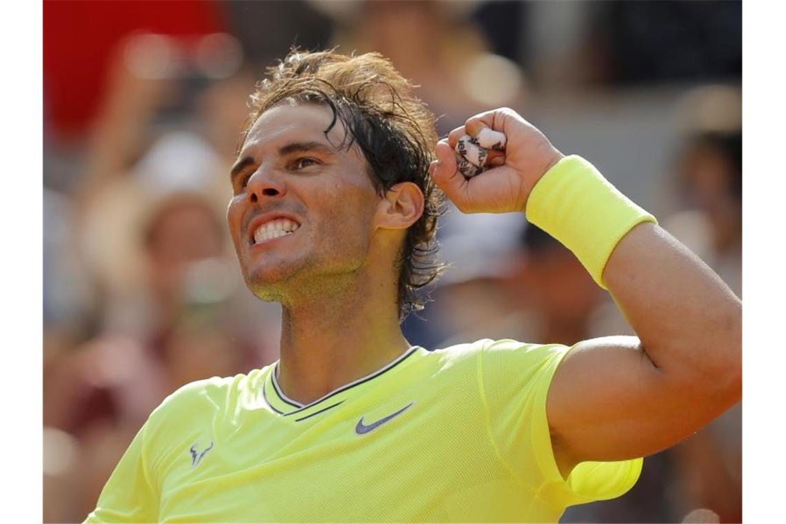 „Giganten-Duell“ in Paris: Federer vs. Nadal Rafael Nadal hat bisher elf Mal die French Open gewonnen. Foto: Michel Euler/AP