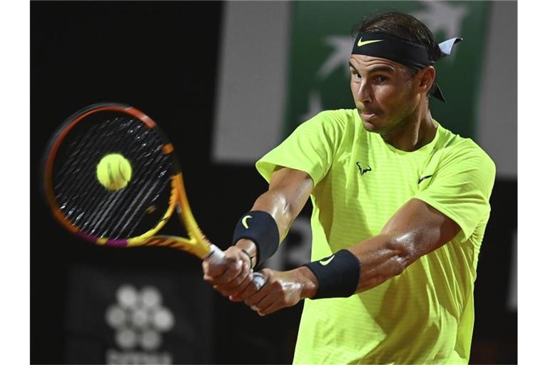 Rafael Nadal ist beim ATP-Tennisturnier in Rom ausgeschieden. Foto: Alfredo Falcone/LaPresse/dpa