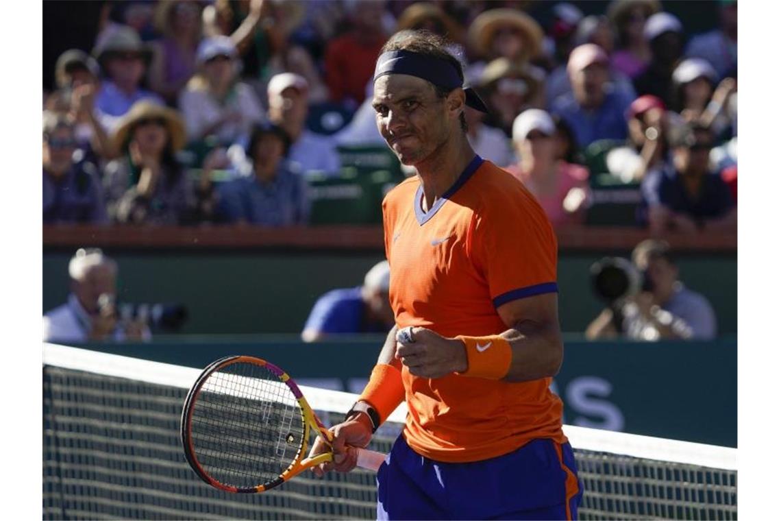 Nadal und Medwedew gewinnen Auftakt in Indian Wells Rafael Nadal ist der erfolgreichste Tennis-Spieler der Geschichte. Foto: Mark J. Terrill/AP/dpa