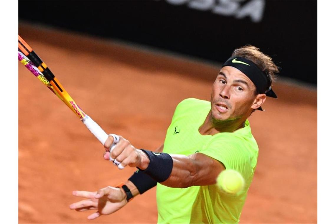 Rafael Nadal setzte sich in seinem Auftaktmatch in Rom locker durch. Foto: Alfredo Falcone/LaPresse via ZUMA Press/dpa
