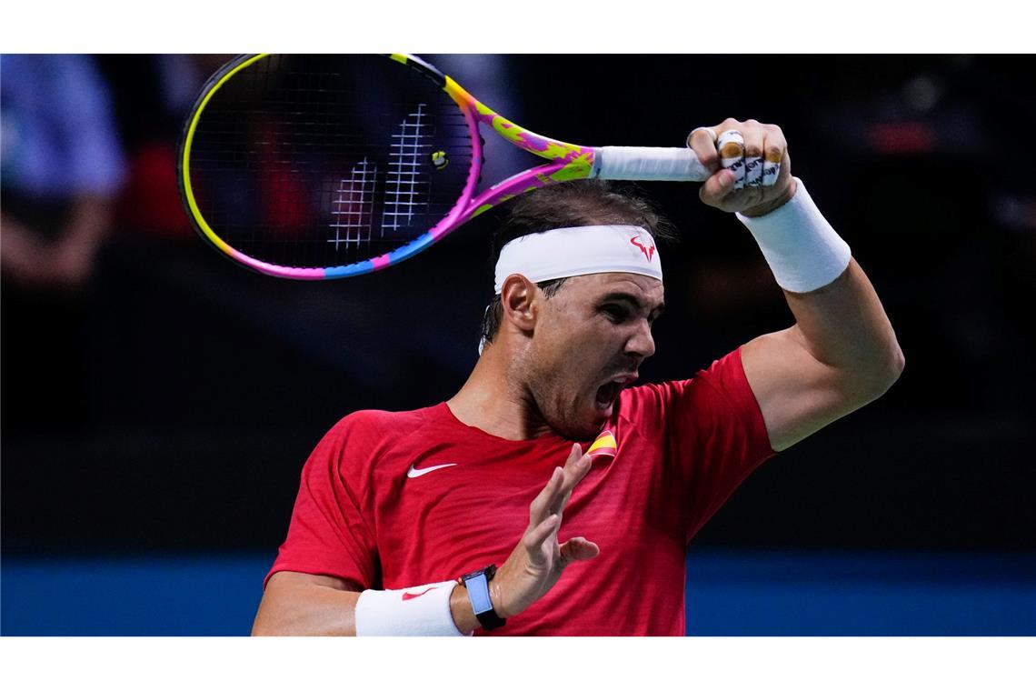 Aus im Davis Cup: Tennis-Karriere von Nadal vorbei Rafael Nadal versuchte noch einmal alles, es reichte aber nicht.