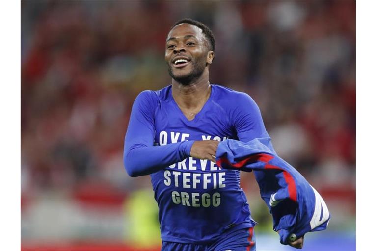 Raheem Sterling traf für England in Budapest. Foto: Laszlo Balogh/AP/dpa