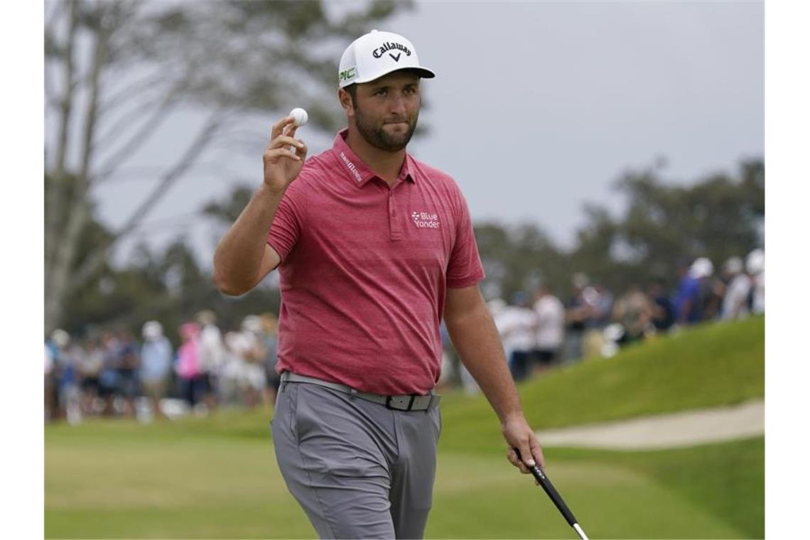 Der perfekte Ort für den ersten Major-Sieg für Golfer Rahm Rahm spielte auf den letzten beiden Bahnen zwei Birdies. Foto: Marcio Jose Sanchez/AP/dpa