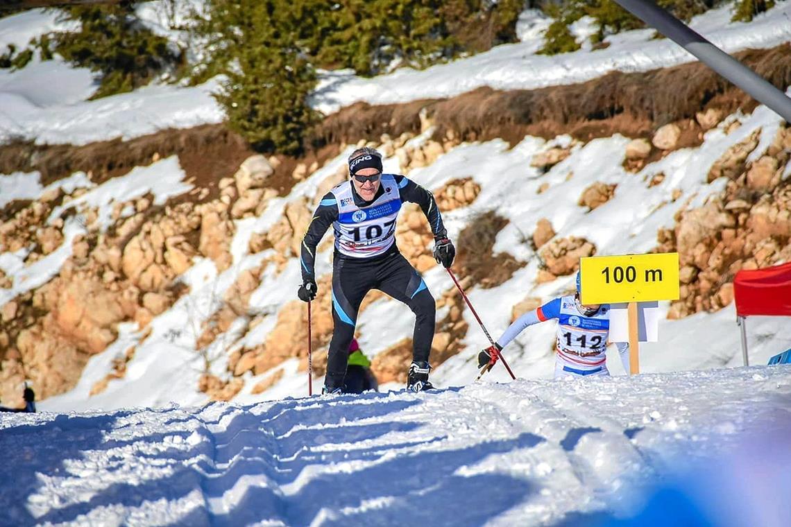 Ein Wintertriathlet der ersten Stunde Rainer Kaupp, der Mitglied bei der TSG und beim TC Backnang ist, fühlt sich beim Skilanglauf besonders wohl. Foto: C. Bergmann