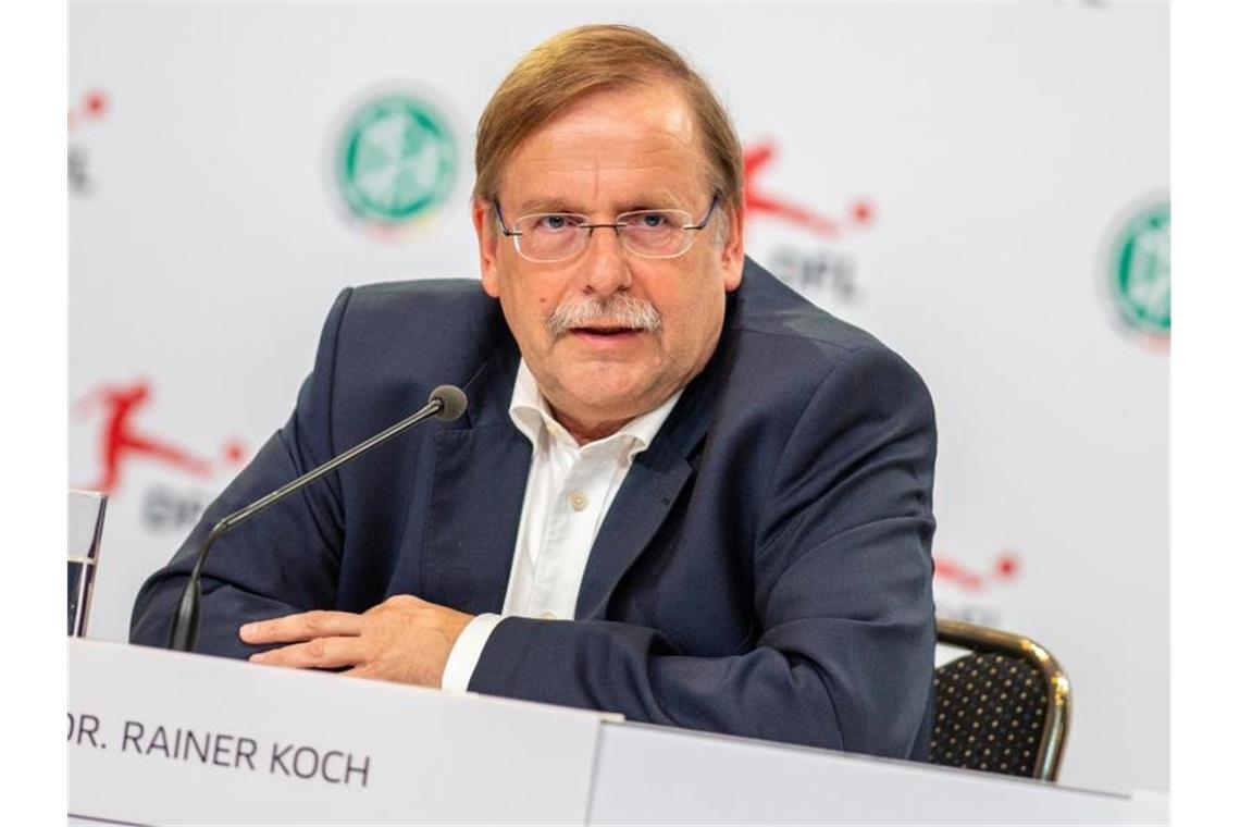 Rainer Koch ist deutlich gegen eine mögliche Ablösesumme für einen Bundestrainer. Foto: Andreas Gora/dpa