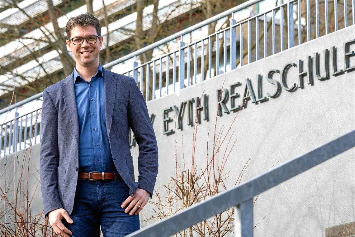 Ralf Nentwich ist Lehrer an der Max-Eyth-Realschule. Bildung und Digitalisierung sind Themen, die ihm sehr am Herzen liegen. Foto: A. Becher