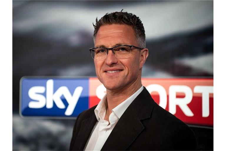 Ralf Schumacher, ehemaliger Rennfahrer der Formel 1, ist bei Sky Experte für die Übertragungen Königsklasse. Foto: Sina Schuldt/dpa